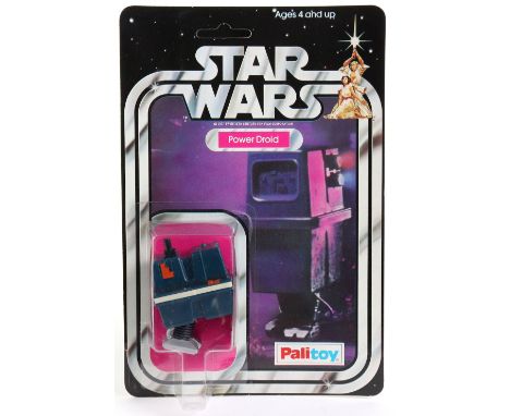 Palitoy Star Wars Power Droid Vintage Original Carded Figure, 3 ¾ inches mint, with mint bubble on near mint 20 back unpunche