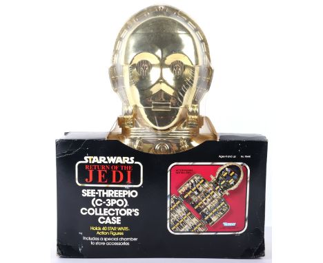 Vintage Kenner See-Threepio (C-3PO) Return of The Jedi Collectors Case, holds 40 action figures, shrunk wrapped factory seale