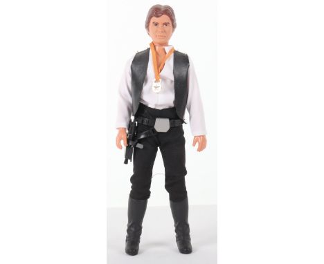 Unboxed Vintage Kenner Star Wars Large Size Action Figure Han Solo, 12inch poseable figure, complete with Rebel Alliance Meda