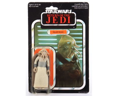 Palitoy General Mills  Star Wars Return of The Jedi Squid Head, Vintage Original Carded Figure, 3 ¾ inches mint, bubble (slig