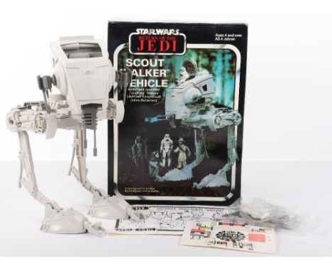 Boxed General Mills Meccano Star Wars Return of The Jedi Scout Walker Vehicle, in mint condition, with instructions, unused d