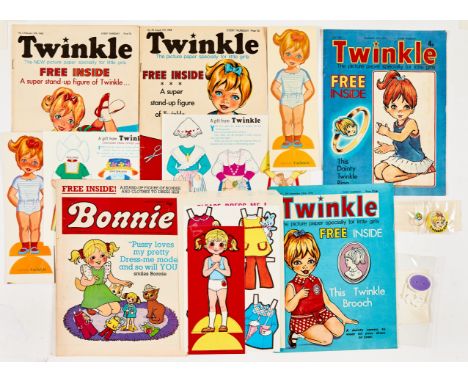 Twinkle (1968-74) No 3, 30 both wfgs Stand Up figures of Twinkle with 'clothes to dress her in'. With Twinkle 296 wfg Twinkle