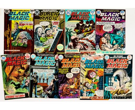Black Magic (1973) 1-9. Complete run. #1, 8 cents copies [vfn-/vfn+] (9). No Reserve
