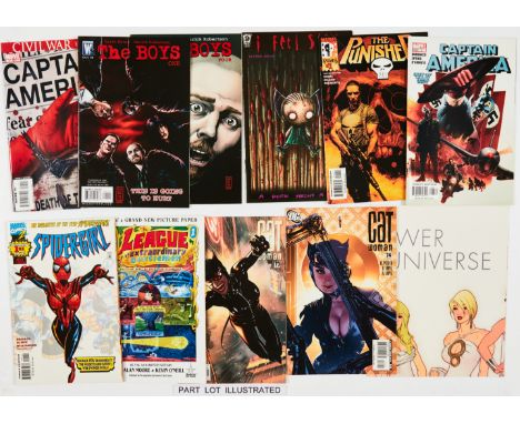 1990s-2000s Mix. Amazing Spider 1 Bagged Collector's Item, The Boys 1-10, Catwoman 73, 74 with Real Power of the DC Universe 