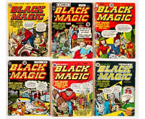 Black Magic Album 1 (Arnold Book Co 1954) with Black Magic (1953) 6, 8, 13, 15, 16. Album 1 (fn-], No 8 [vg-], balance [vg] (