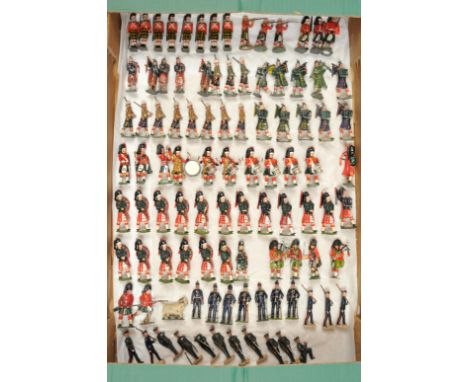 Britains, Timpo &amp; Similar - A Large Group of Pre &amp; Post-War Lead Soldiers. Comprising various issues/regiments includ