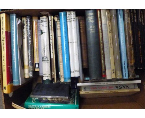 A quantity of ship and boat related books to include some model ship building books and some advising on masting and rigging,