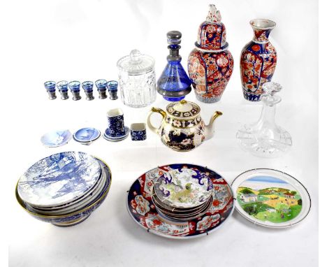 Various ceramics, to include a Japanese charger, Royal Copenhagen pin dishes, a Villeroy &amp; Boch 'The Four Seasons No.2 Su