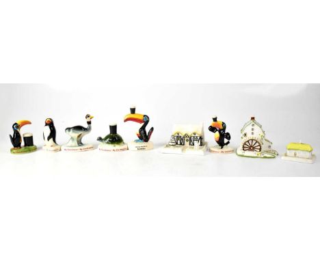 CARLTONWARE; six 'My Goodness - My Guinness' figures comprising Tortoise, Toucan, Penguin and other creatures, and four Coalp