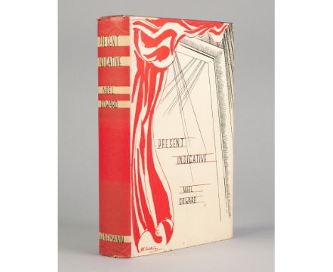 NOEL COWARD, PRESENT INDICATIVE, PUBLISHED HEINEMANN 1937 1st EDITION, SIGNED BY NOEL COWARD to a 'Book Society' bookplate (d