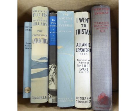 TRAVEL/EXPLORATION - Allan B Crawford, I Went to Tristan, publised Hodder &amp; Staughton 1941, 1st edition in dust jacket; F