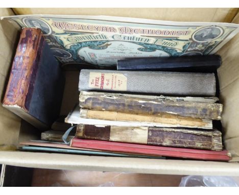 HANDWRITTEN MANUSCRIPT ITEMS, 1861 onwards, to include METHODIST NEW CONNEXION ANNUAL COMMITTEE BOOK running from 1861 to 187