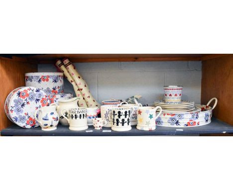 A Collection of mostly Emma Bridgewater Pottery, various patterns and designs, together with Emma Bridgewater cake tins, tray