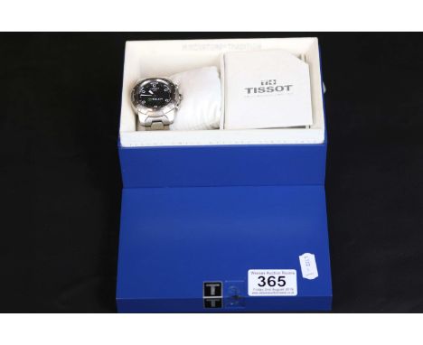 Boxed Gents Stainless Steel Tissot T Touch Wristwatch, with Booklets, approx 40mm diameter, not counting the three function b