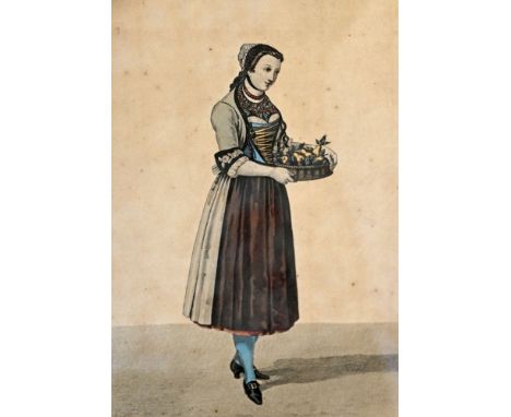 THURGAU (CH)  Tracht, "Jeune fille du Canton de Thurgovie en Suisse", Louis Marie Lantie del., Georges Jacques Gatine (1773-1