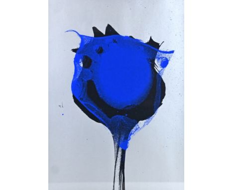 PIENE  Otto (1928 Laasphe - 2014 Berlin) "Blue Poppy" Serigraphie von 1978, signiert und datiert, Exemplar Nummer 57/200, 42x