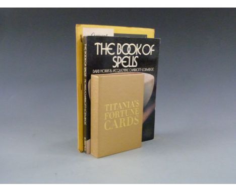 The Book of Spells with signed letters from the author, cased set of Titania's Fortune Cards with an illustrated deck of card