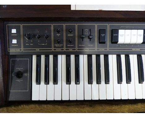 Cased Korg Lambda polyphonic ensemble keyboard with instruction manual circa 1970s, all in original flight case 