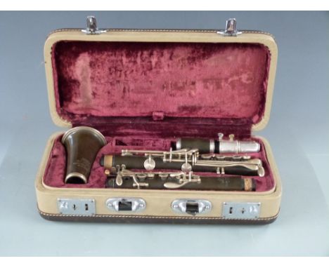 Selmer clarinet with composite body and nickel fittings, reg no 024861, cased