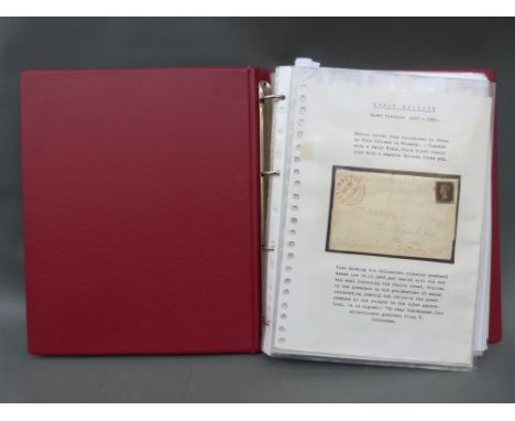 A well-researched and written up collection of Great Britain postal history mainly concentrating on Mulready covers. The coll