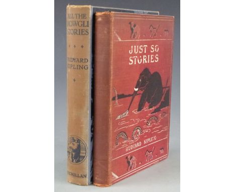 Rudyard Kipling Just So Stories for Little Children illustrated by the author, Macmillan 1902 first edition in original picto