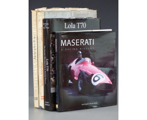 Lola T70, the Design, Development and Racing History by John Starkey and Franco Varani; Maserati, a Racing History by Anthony
