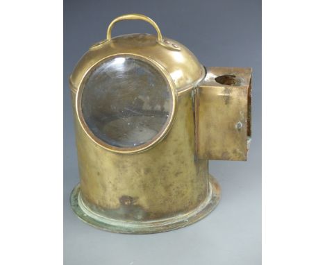 A brass ship's compass
