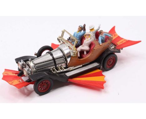 Corgi Toys No. 266 Chitty Chitty Bang Bang, comes with all four figures and working wings, loose example (G)