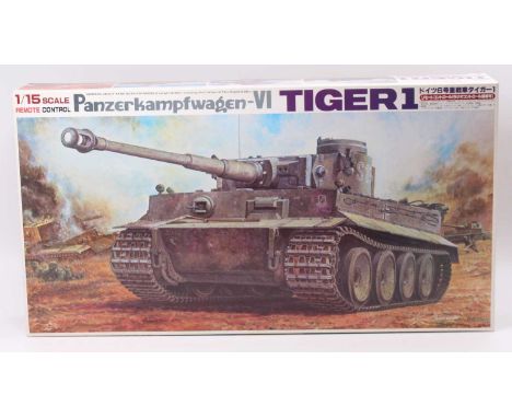 A Bandai No. 0044202 1/15th scale remote control Panzerkampfwagen VI Tiger 1 German Heavy Tank, as issued in its box (M-BM)Mo