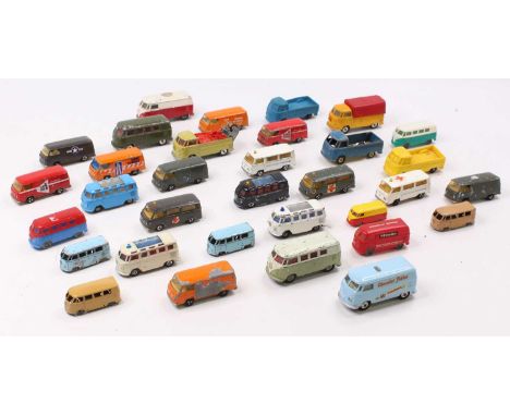 One tray containing a quantity of mixed diecast and plastic VW related vehicles, to include a Lonestar Roadmaster Supercars V