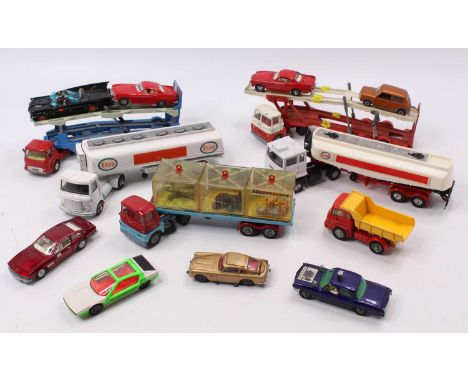 A collection of Corgi and Dinky Toys, with some very clean examples including a Corgi No. 267 Batmobile early issue with red 