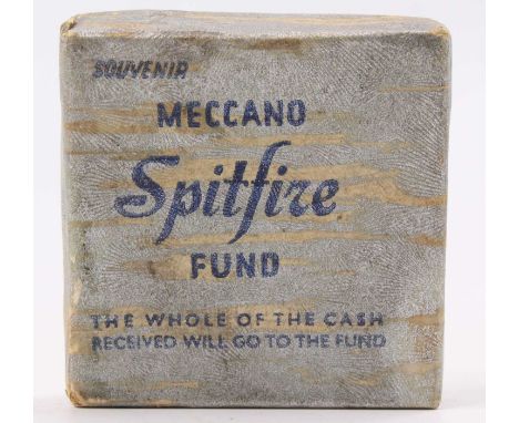 Dinky Toys No. 62A Meccano Spitfire Fund original empty box, a very rare item in very good condition