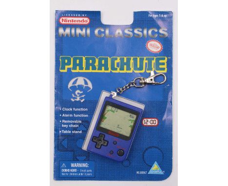 A Nintendo by Toymax Mini Classics Parachute keychain game with original instruction leaflet