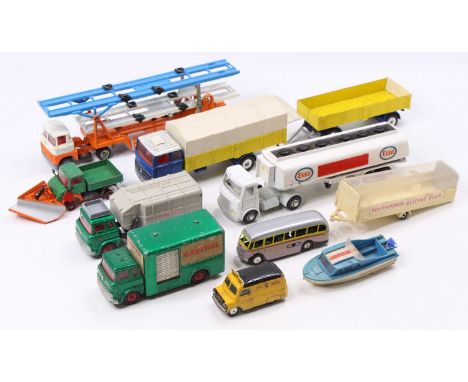 One tray containing a quantity of mainly Dinky Toy interest commercial vehicles, to include a Dinky Toys Castrol Bedford truc