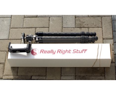 Really Right Stuff TQC-14 Carbon Fibre Tripod. With BH-30 ball &amp; socket head, standard camera plate and Leica cradle/grip
