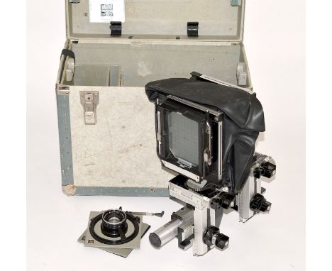 Sinar P 5x4 Monorail Camera Set with Symmar 180mm f5.6 Convertible Lens. (condition 5F) with extra panels &amp; bellows etc. 