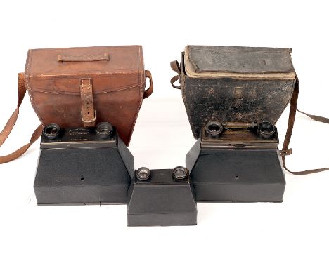 Three Twin-Lens Cameras. To include a large and a small 'JC' Photo Jumelle and a Carpentier camera by The London Stereoscopic
