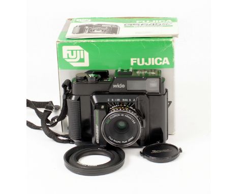 Fujica GS645 Professional Wide Angle Rangefinder Camera. #6070414. With fixed Fujinon W 45mm f5.6 lens. (condition 4F). With 