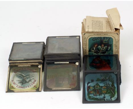 Steam Train Related &amp; Other Magic Lantern Slides. To include 17/18 slides 'In the Signal Box'. A cautionory tale set on S