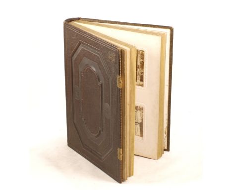 An Interesting Victorian 'Grand Tour' Photograph Album. 29 pages 220x230cm contains around 120 CDV size images. Subjects vary