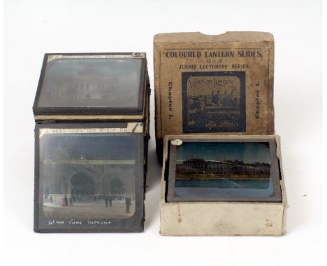 Rare Set of Twenty Six Magic Lantern Slides 'A Walk Through the White City', 1908. At the time, the 1908 Franco-British Exhib