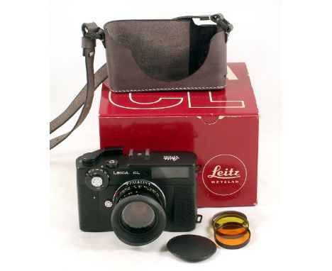 Leica CL Film Camera with Leitz Summicron-C 40mm f2 Lens. #1407795/2679438 (meter intermittent/suspect, otherwise condition 3