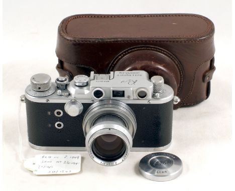 Reid IIIa Camera with Taylor Hobson Lens. Reid IIIa camera #P1949. Shutter cocks, but only fires when advance knob is turned.