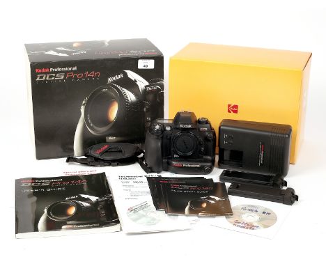 Kodak DCS Pro14n Full-Frame Digital Camera. Body #01693. (condition 4/5E). With manual, 2 batteries and charger, in makers bo