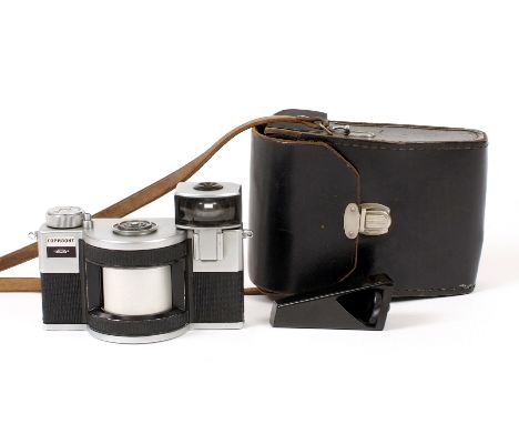Soviet Krasnogorsk Horizont 35mm Panoramic Camera. Soviet home market version (condition 4/5F). With correct finder, case and
