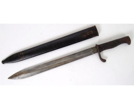 BAYONET: A First World War WWI German Mauser bayonet, the blade stamped for Horster, Solingen. With scabbard.