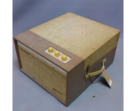 A vintage Garrard portable record player 