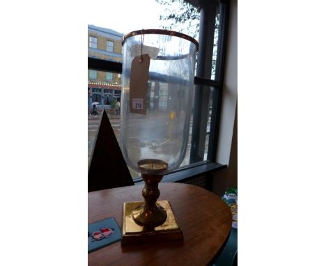 A Contemporary storm lantern, H. 50cm 