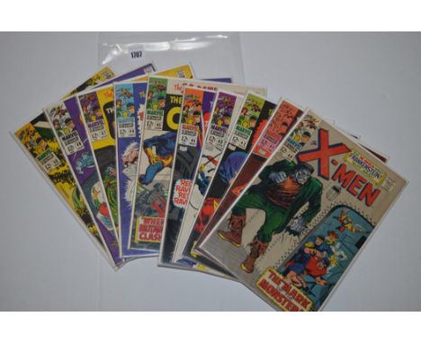X-Men, to include: 40-48 and 50 (first Polaris).  (10)
