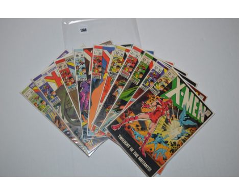 X-Men: 51, 52, 54, 55, 56, 58-62 (58 first Havok Neal Adams).  (10)